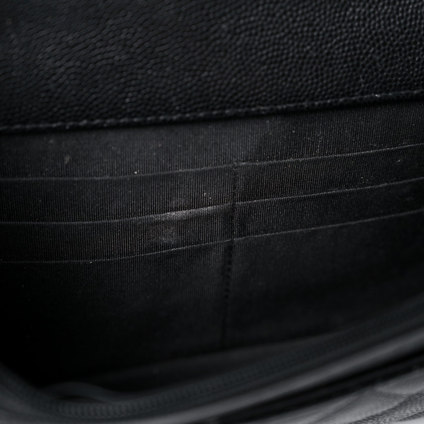 Caviar Quilted My Everything Wallet On Chain WOC Black