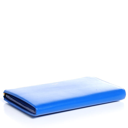 Celine Smooth Calfskin Large Half Zip Multi-Function Wallet Electric Blue 4 of 10