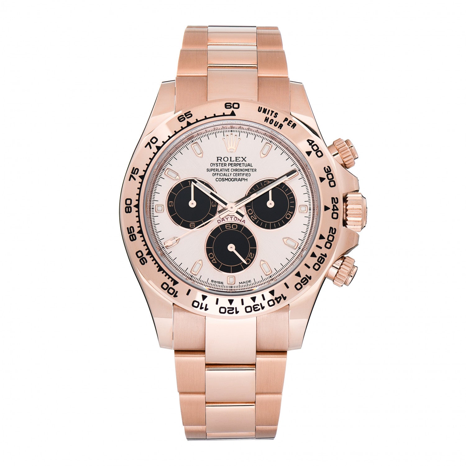 Rolex 18K Everose Gold 40mm Oyster Perpetual Cosmograph Daytona Watch Sundust Black 116505 1 of 5
