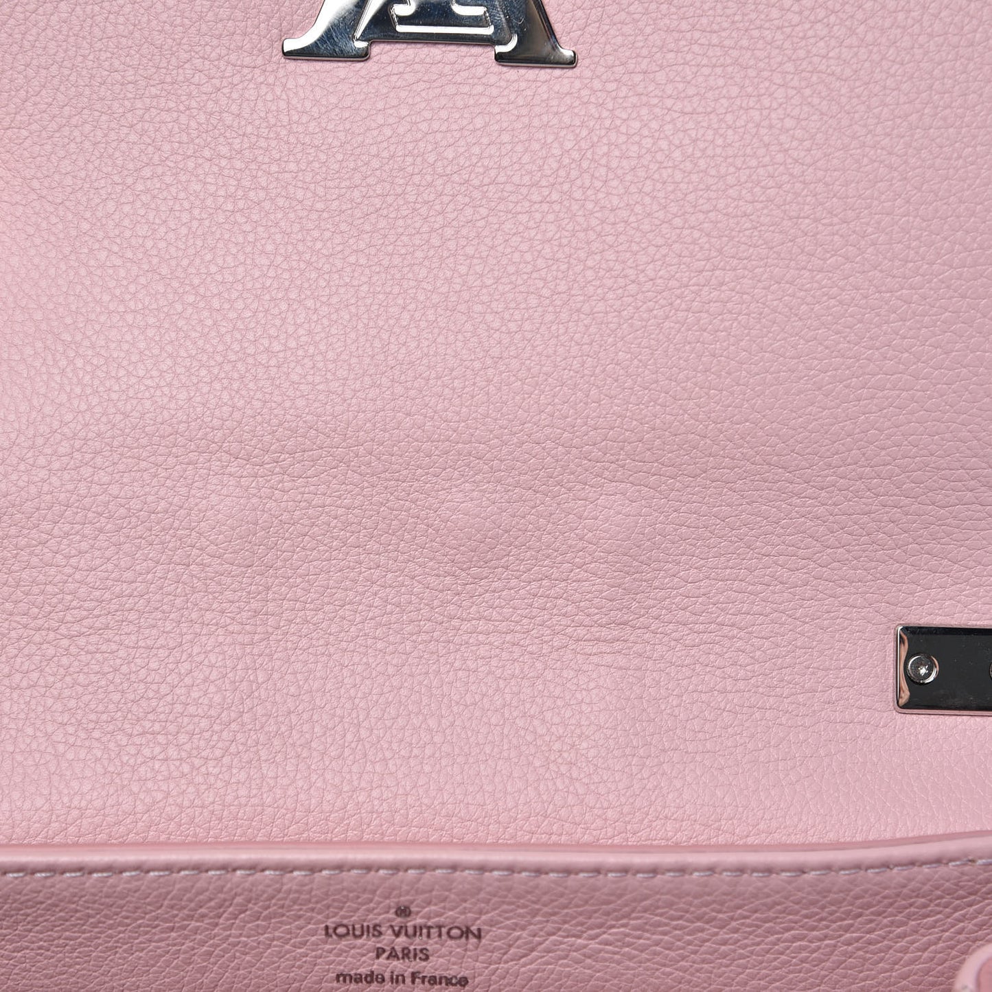 Calfskin Lockme II Chain Bag BB Rose Ballerine