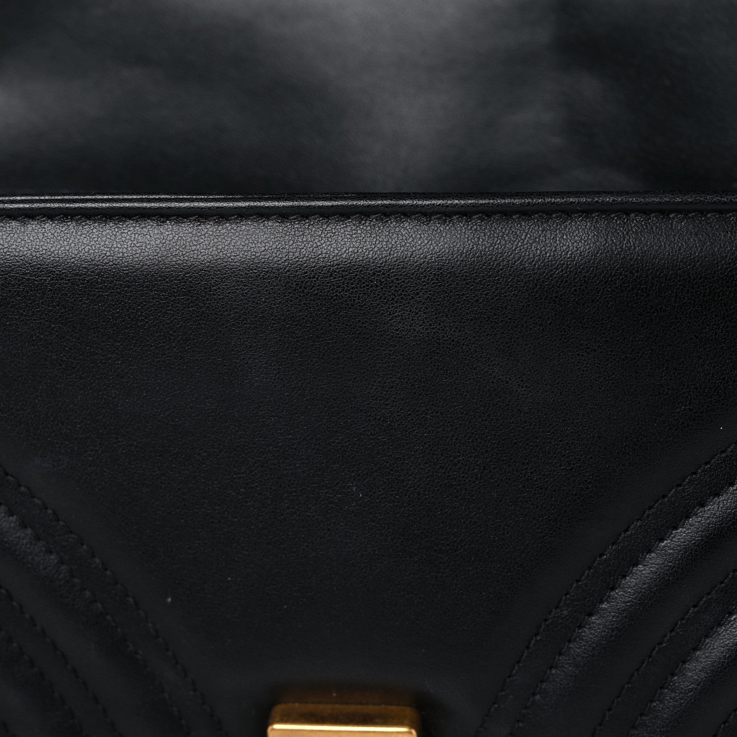 Gucci Calfskin Matelasse Small GG Marmont Shoulder Bag Black 12 of 12
