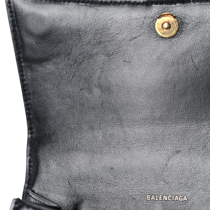 Balenciaga Shiny Box Calfskin Small Hourglass Top Handle Bag Black 11 of 19