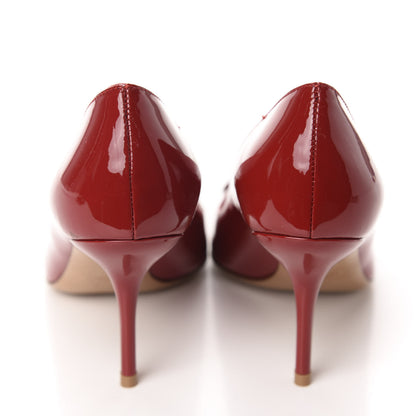 Valentino Garavani Patent Vlogo Signature 80mm Pumps 37.5 Red 5 of 10