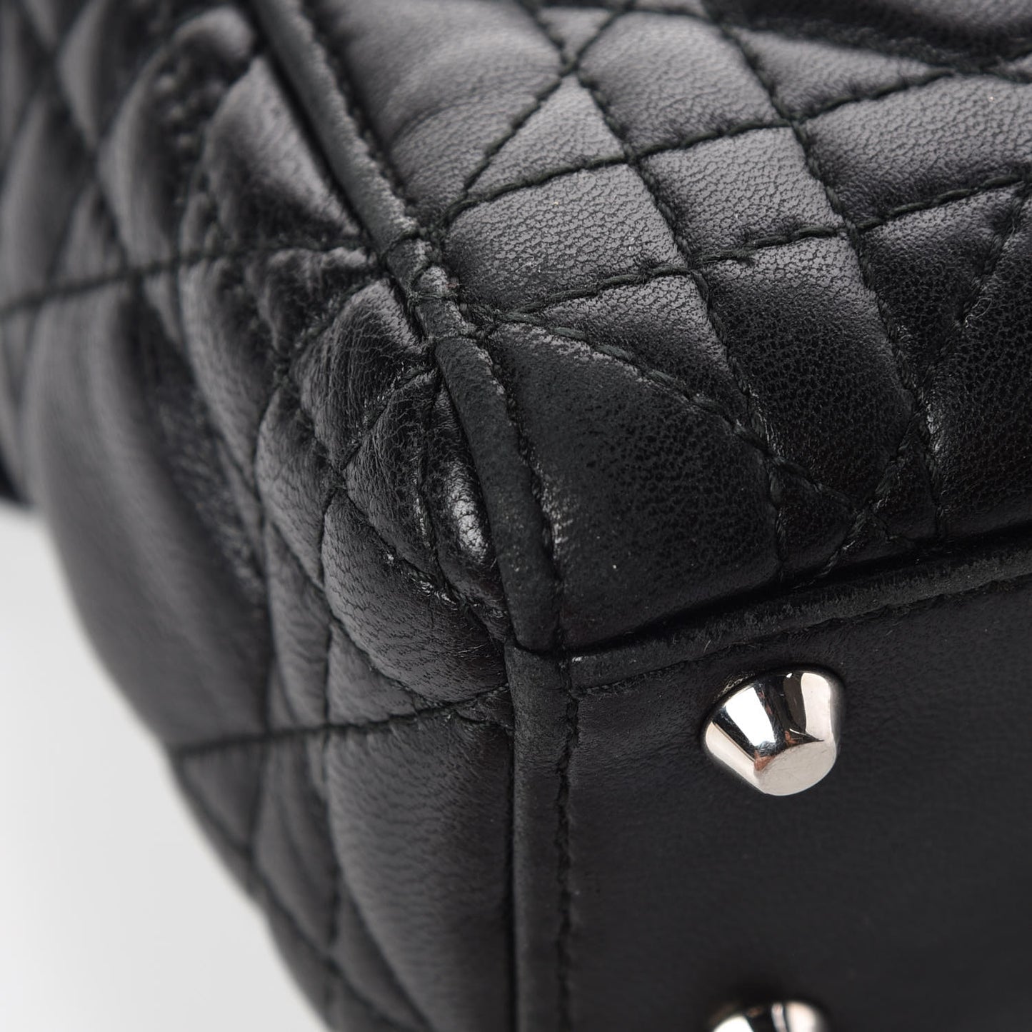 Lambskin Cannage Mini Lady Dior Black