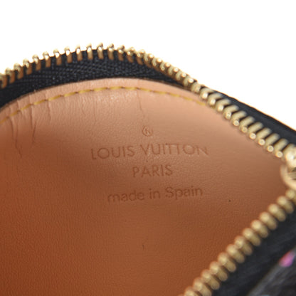 Louis Vuitton Monogram Multicolor Key Pouch Black 6 of 7