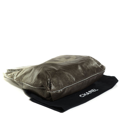 Chanel Perforated Metallic Lambskin Hollywood Hobo Silver 4 of 7