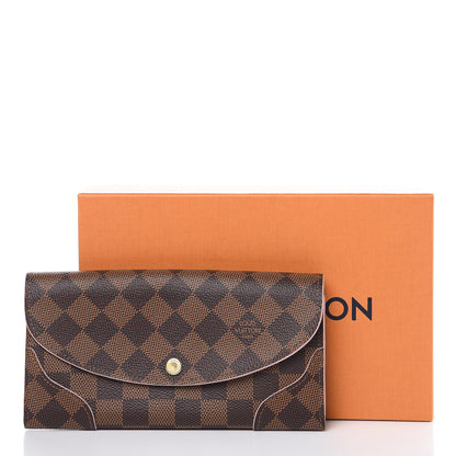 Louis Vuitton Damier Ebene Caissa Wallet Rose Ballerine 11 of 11