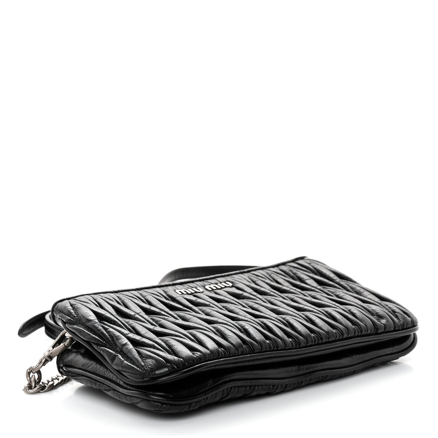 Vitello Lux Matelasse Crossbody Bag Black