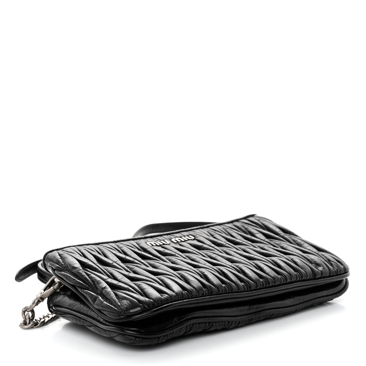 Miu Miu Vitello Lux Matelasse Crossbody Bag Black 4 of 10