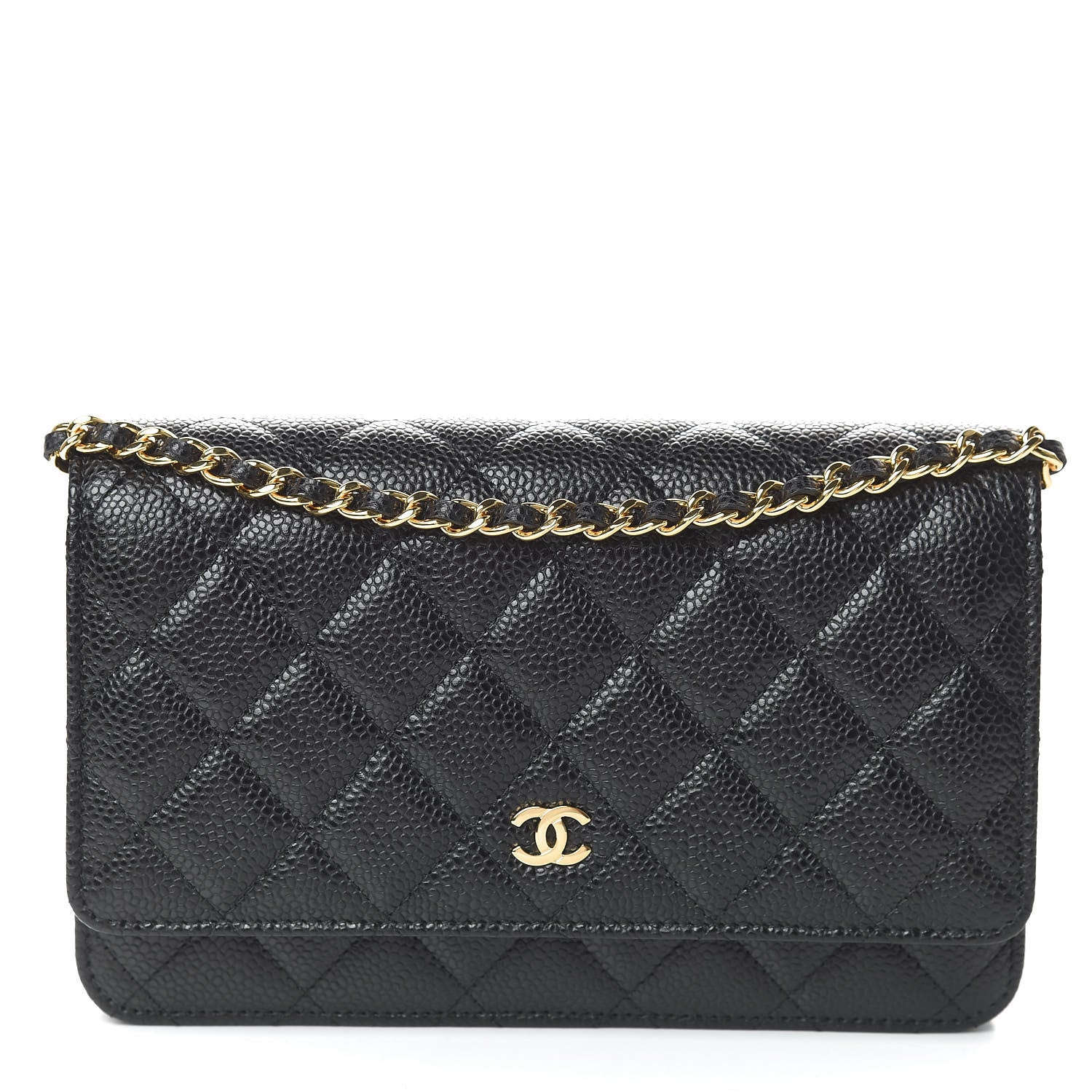 Chanel Caviar Quilted Wallet On Chain WOC Black 1 of 11