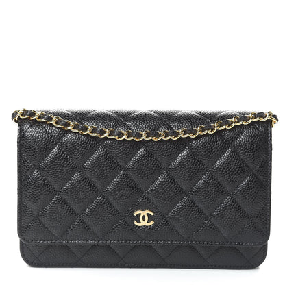 Chanel Caviar Quilted Wallet On Chain WOC Black 1 of 11
