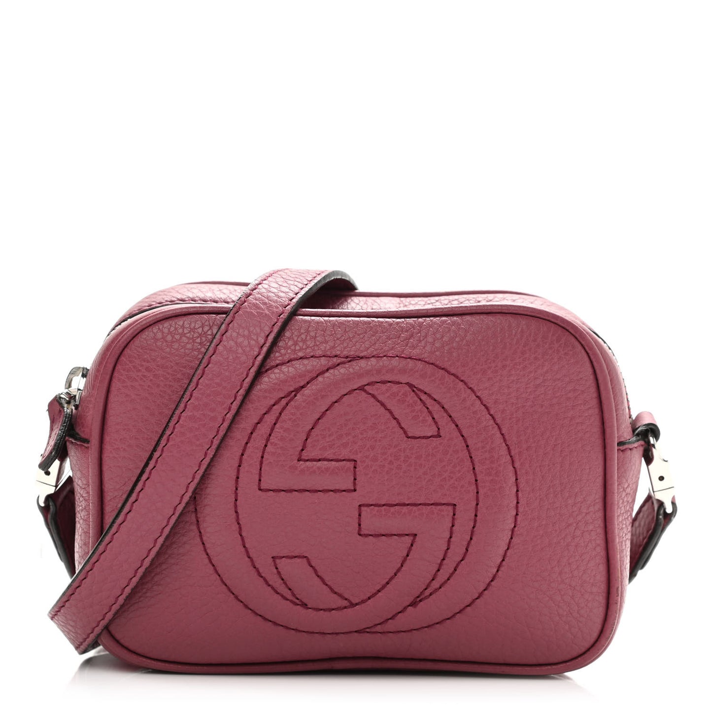 Pebbled Calfskin Children's Mini Soho Disco Messenger Bag Peonia Flower