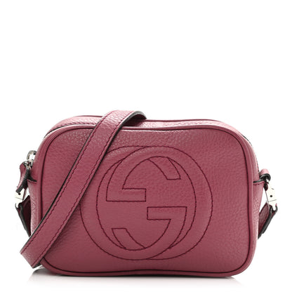 Gucci Pebbled Calfskin Children's Mini Soho Disco Messenger Bag Peonia Flower 1 of 25