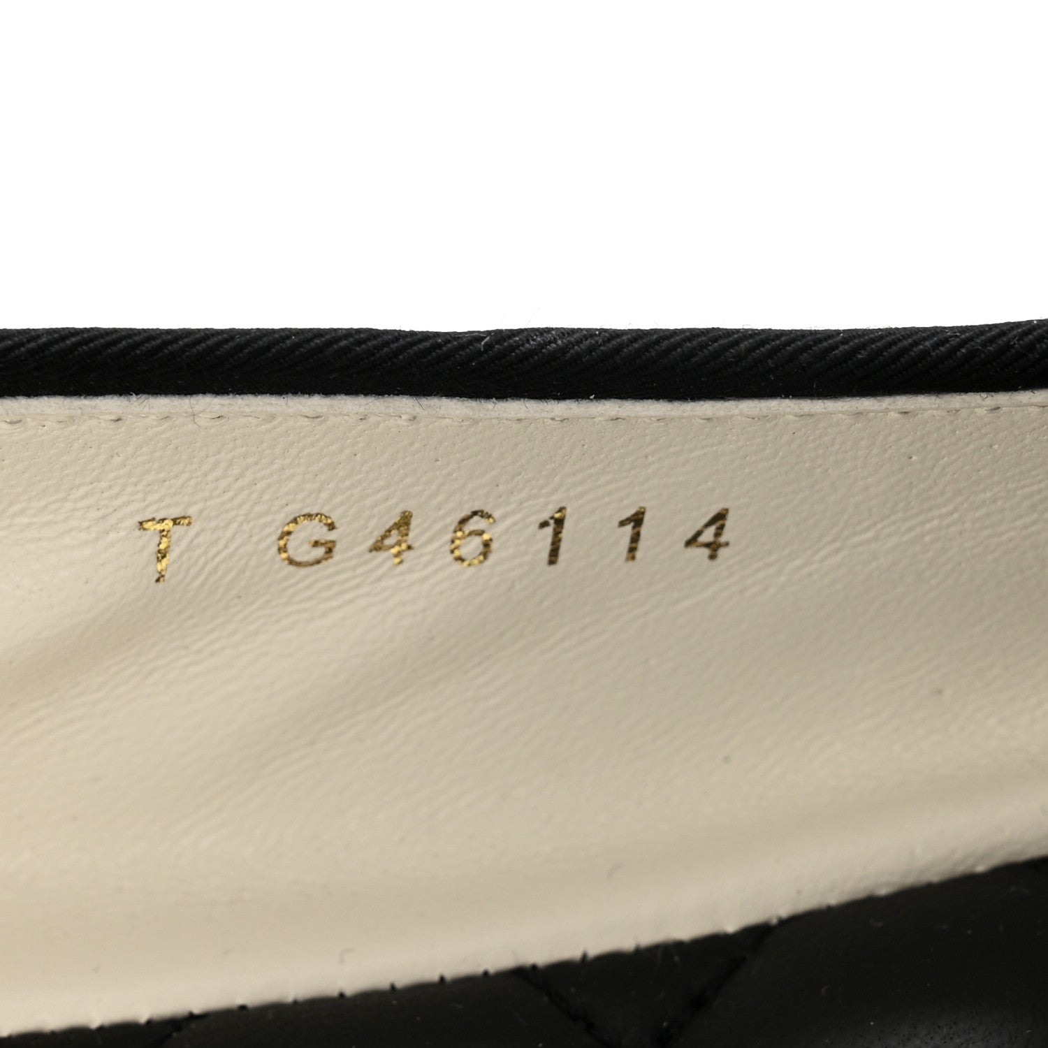 Chanel Lambskin Cap Toe CC Ballet Flats 37.5 White Black 8 of 9