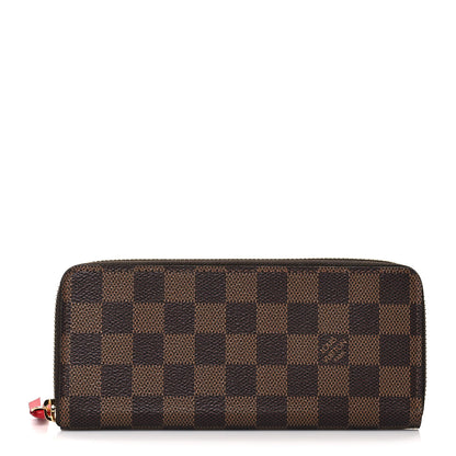 Louis Vuitton Damier Ebene Clemence Wallet Cherry 1 of 7