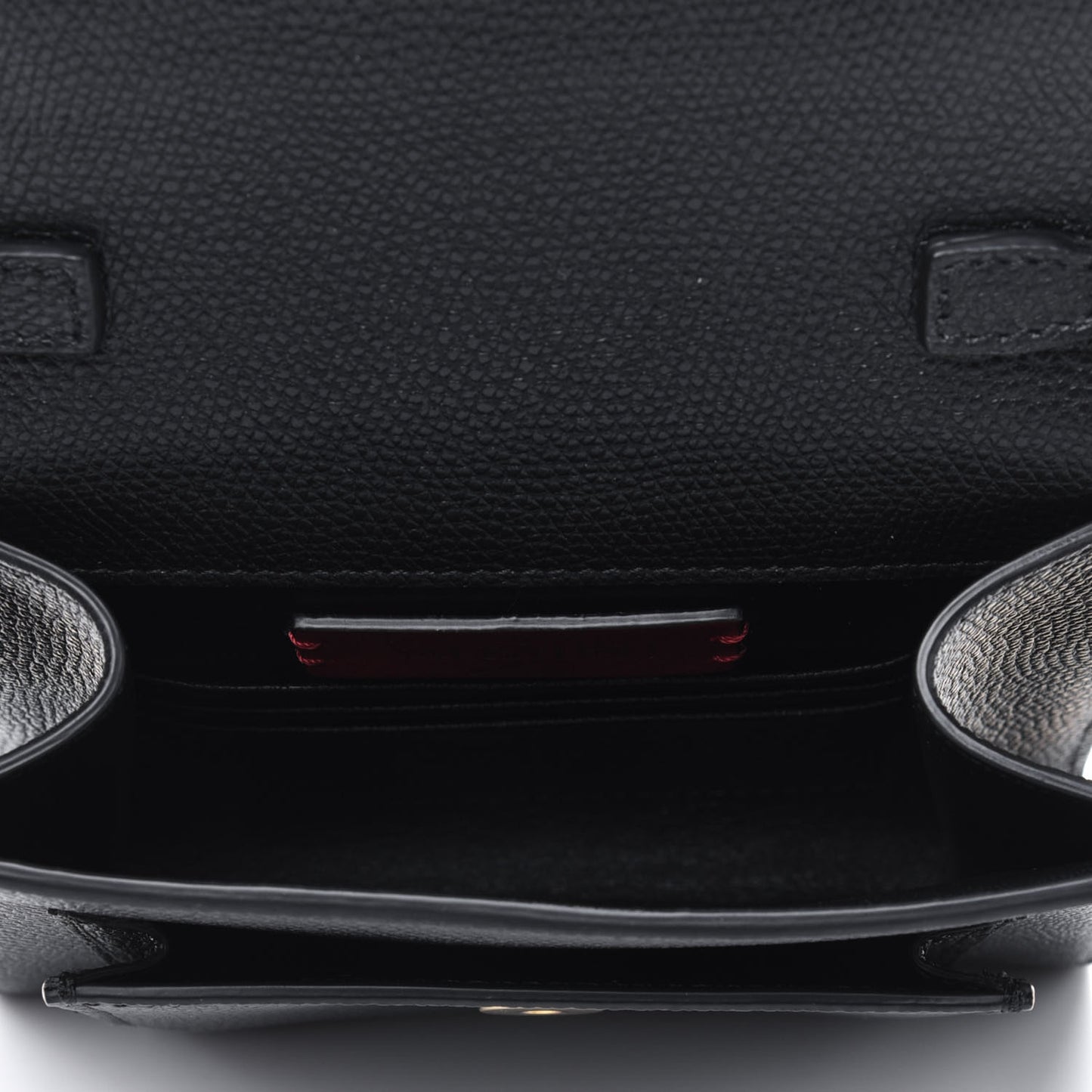 Calfskin VLogo Crossbody Bag Black