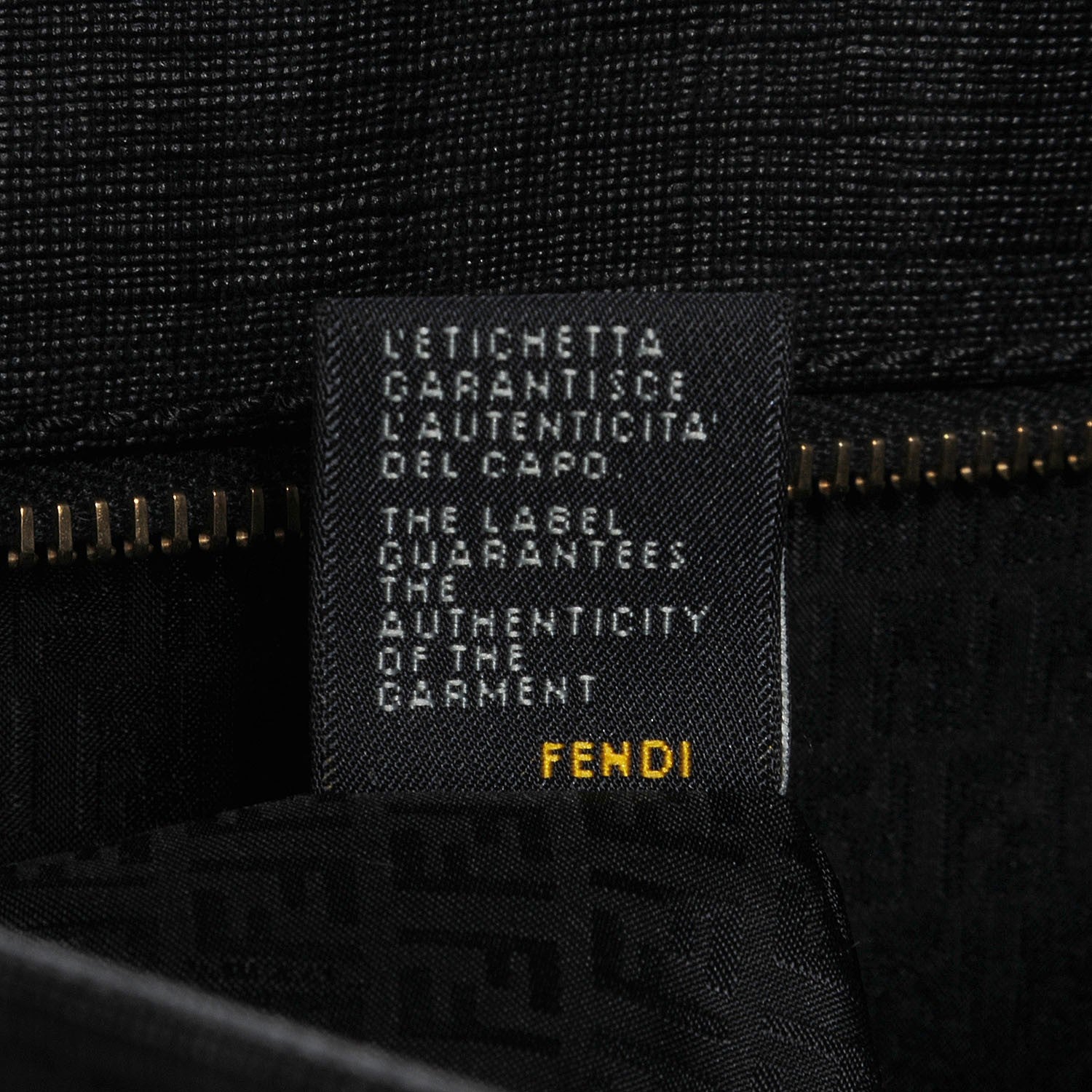 Fendi Zucca Spalmati Large Roll Tote Black 9 of 9