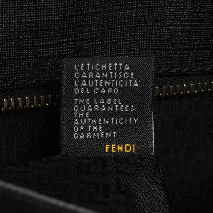 Fendi Zucca Spalmati Large Roll Tote Black 9 of 9