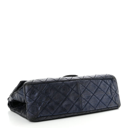 Chanel Metallic Aged Calfskin Quilted 2.55 Reissue 227 Flap Blue 4 of 14