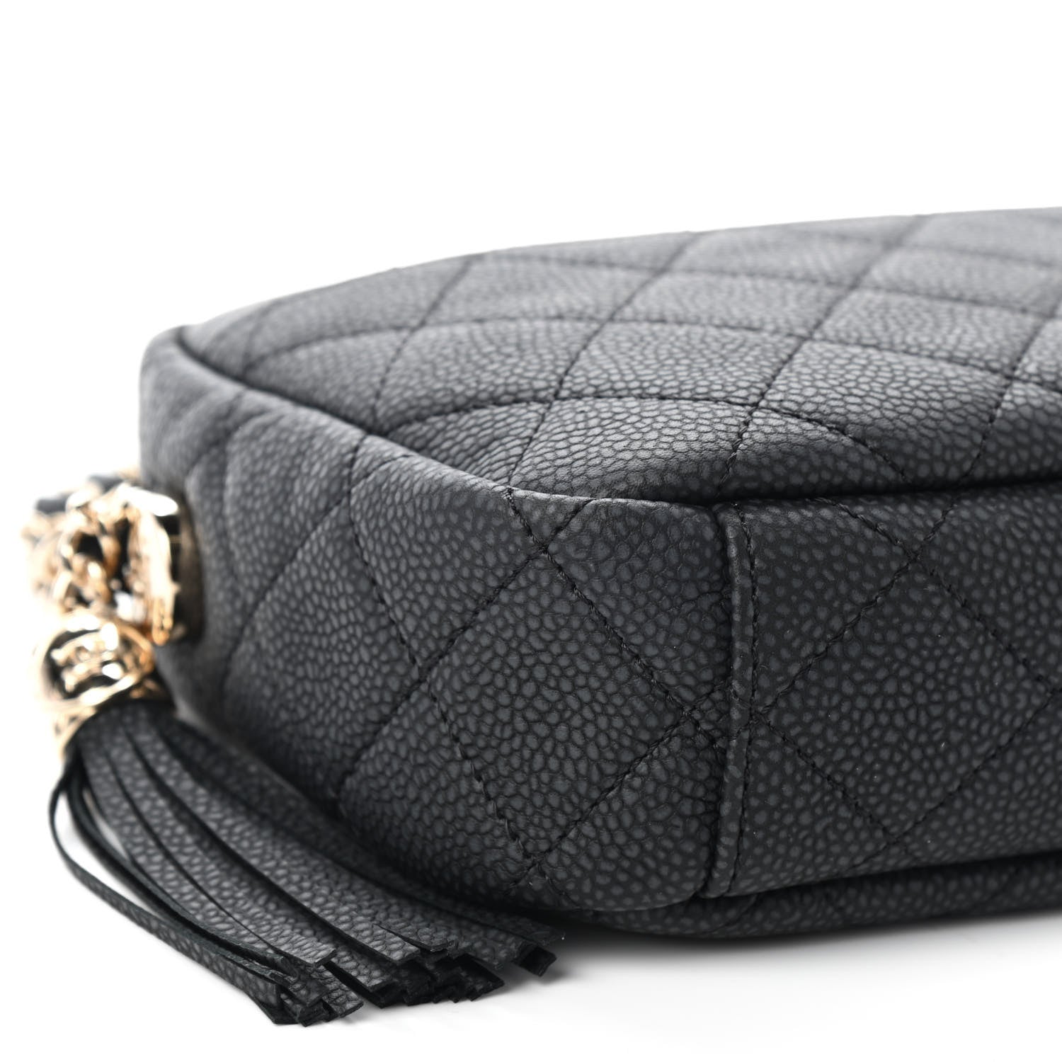 Chanel Iridescent Caviar Quilted Small Coco Tassel Camera Case Black 8 of 9