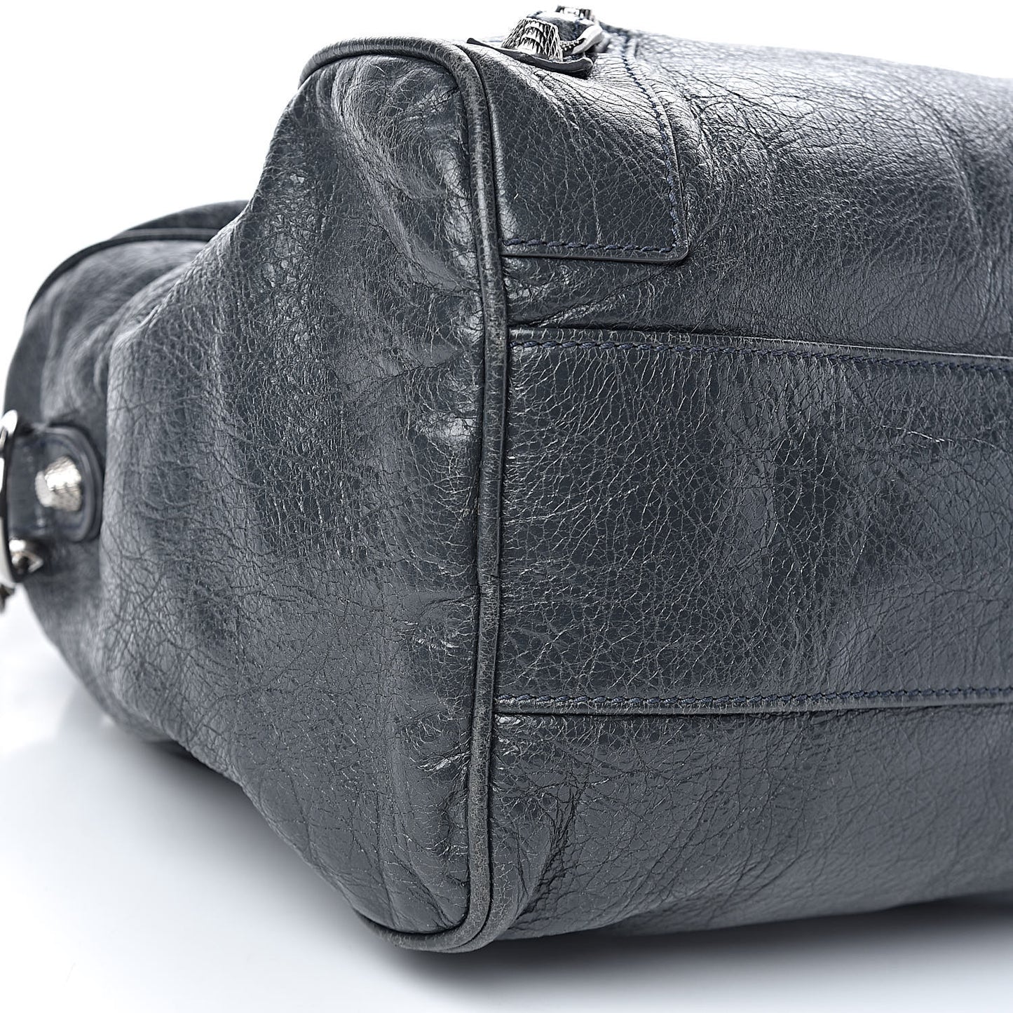 Agneau Giant 12 Silver Hardware Boston Anthracite