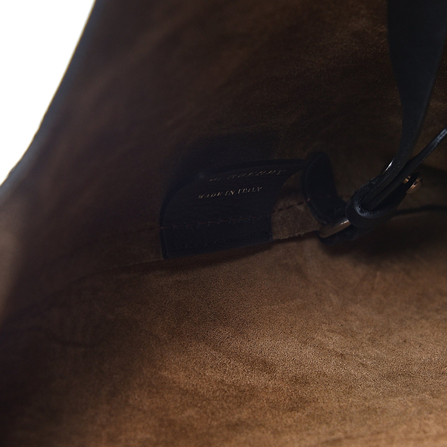 Calfskin Grommet Hobo Black