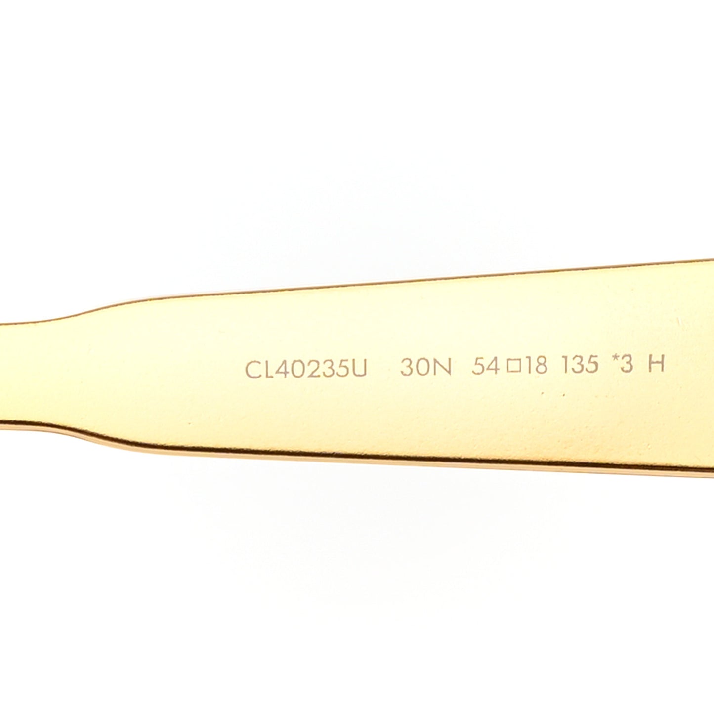 Metal Triomphe 01 Sunglasses CL40235U Gold Green