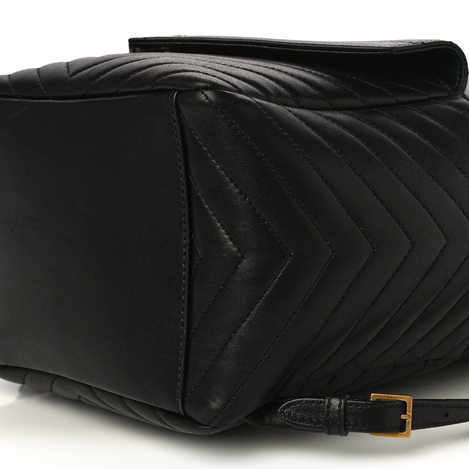 Saint Laurent Lambskin Matelasse Monogram Joe Backpack Black 6 of 19