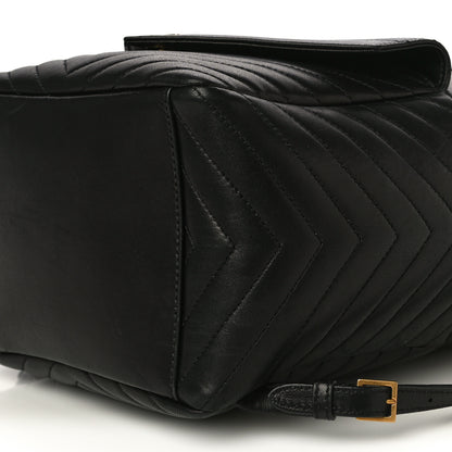 Saint Laurent Lambskin Matelasse Monogram Joe Backpack Black 6 of 19
