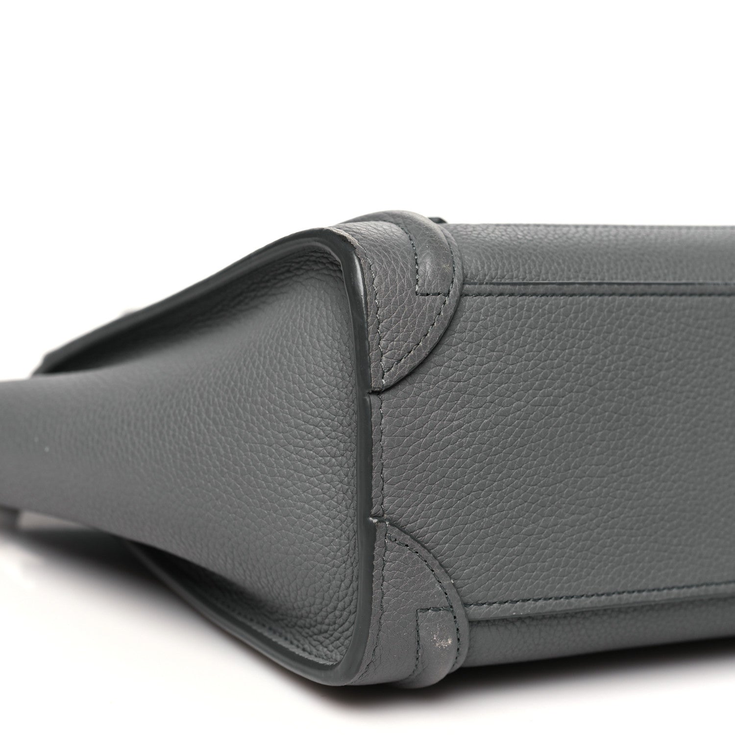 Celine Baby Drummed Calfskin Nano Luggage Kohl 7 of 8