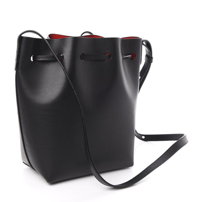 Mansur Gavriel Vegetable Tanned Calfskin Mini Bucket Bag Black Flamma 3 of 10