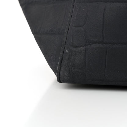 Celine Crocodile Embossed Calfskin Medium Belt Cabas Phantom Navy 10 of 11