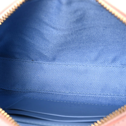Gucci Dollar Calfskin Enamel Super Mini GG Marmont Chain Shoulder Bag Light Pink Blue 5 of 10