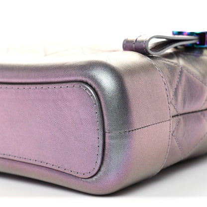 Chanel Iridescent Lambskin Calfskin Quilted Small Gabrielle Hobo Light Purple 11 of 13