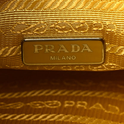 Prada Tessuto Nylon Saffiano Mini Re-Edition 2000 Bag Ananas 5 of 9