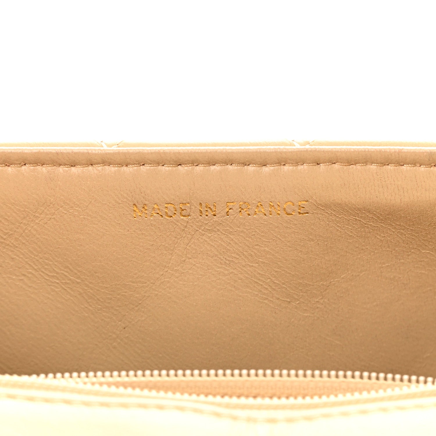 Chanel Lambskin Quilted Mini Square Flap Beige 6 of 14