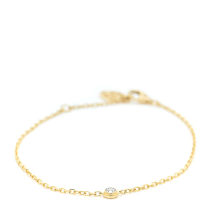 Cartier 18K Yellow Gold Diamond SM D'Amour Bracelet 2 of 12