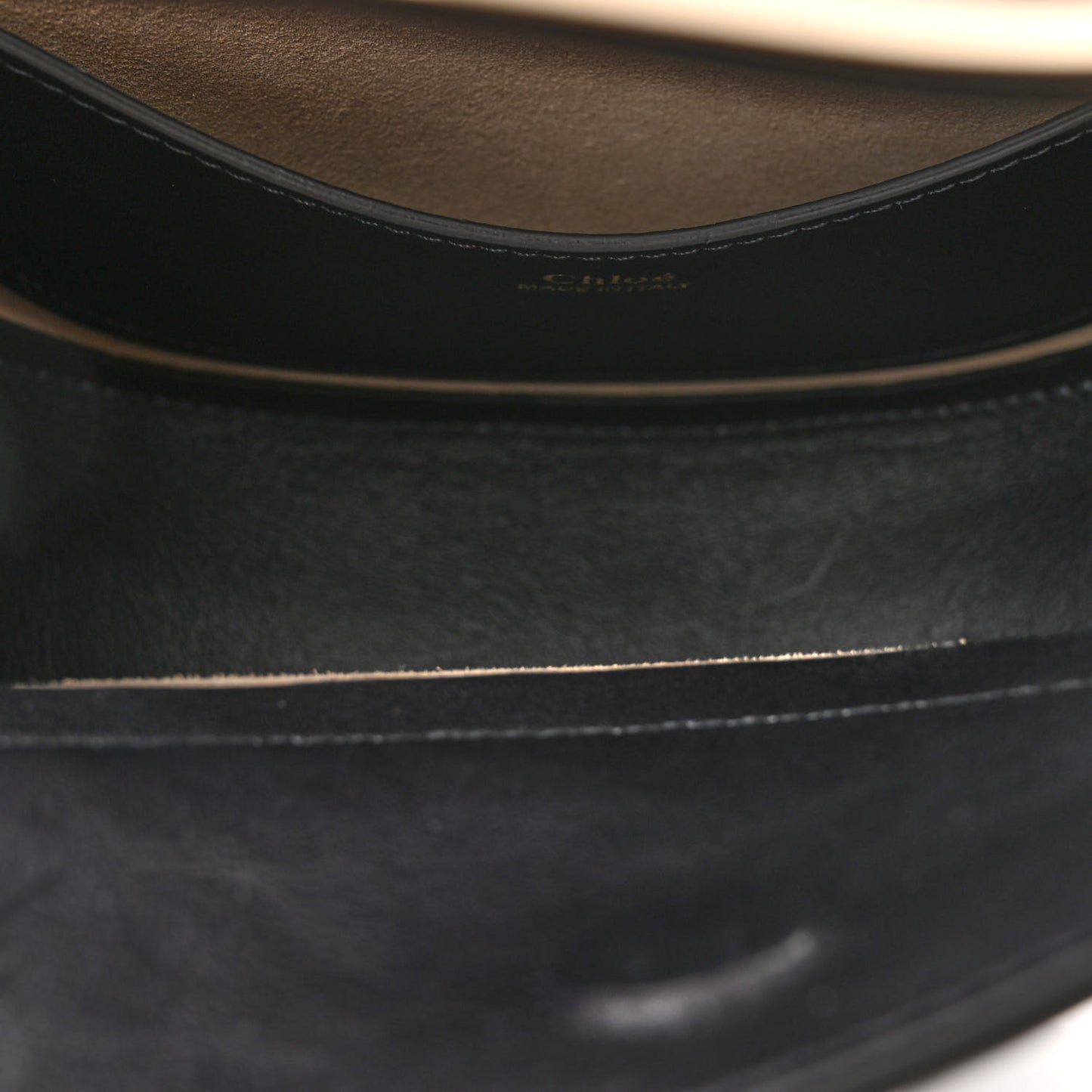 Small Grain Calfskin Kiss Bag Black