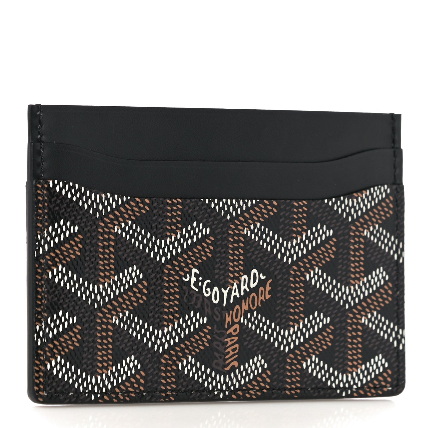 Goyardine Saint Sulpice Card Holder Black