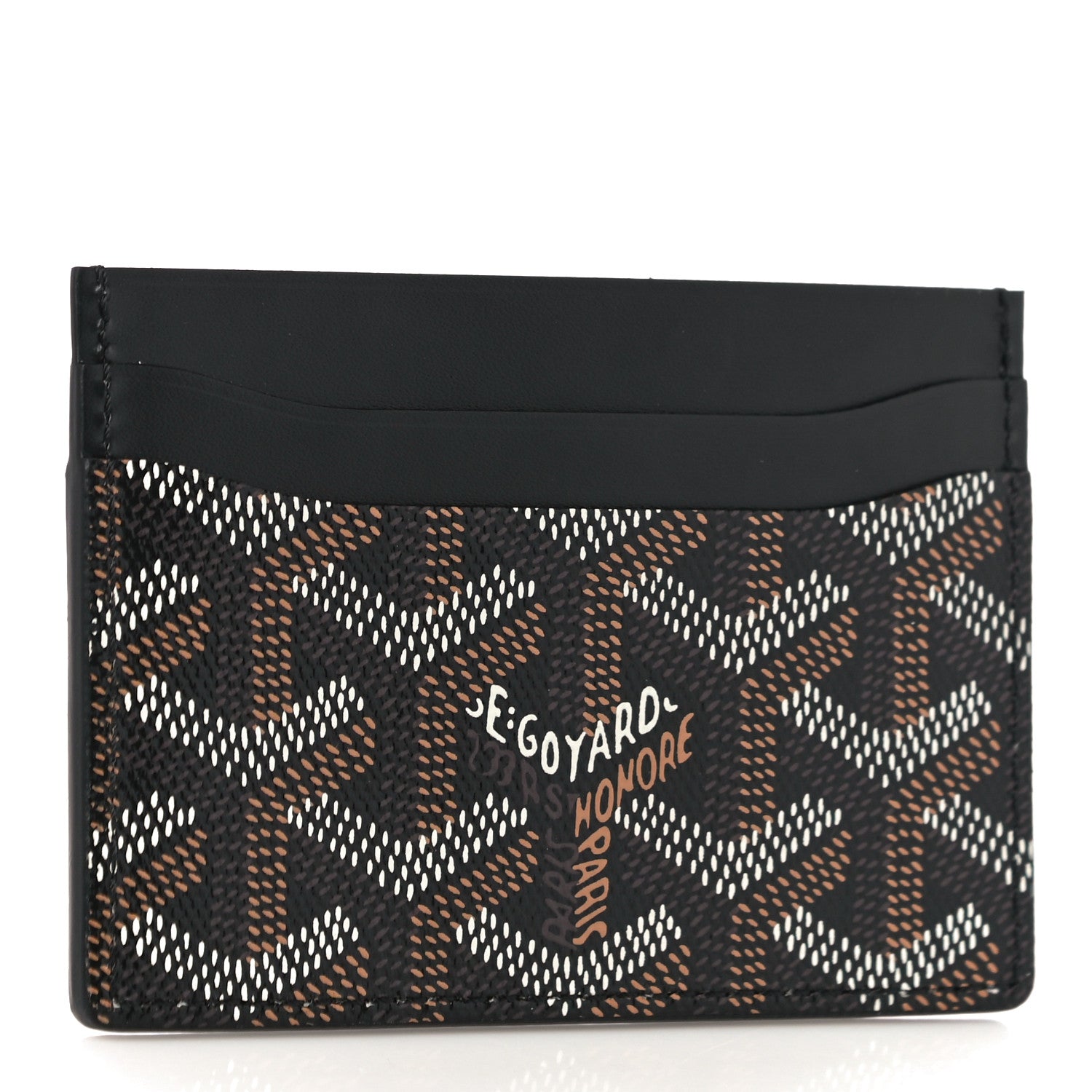 Goyard Goyardine Saint Sulpice Card Holder Black 3 of 9