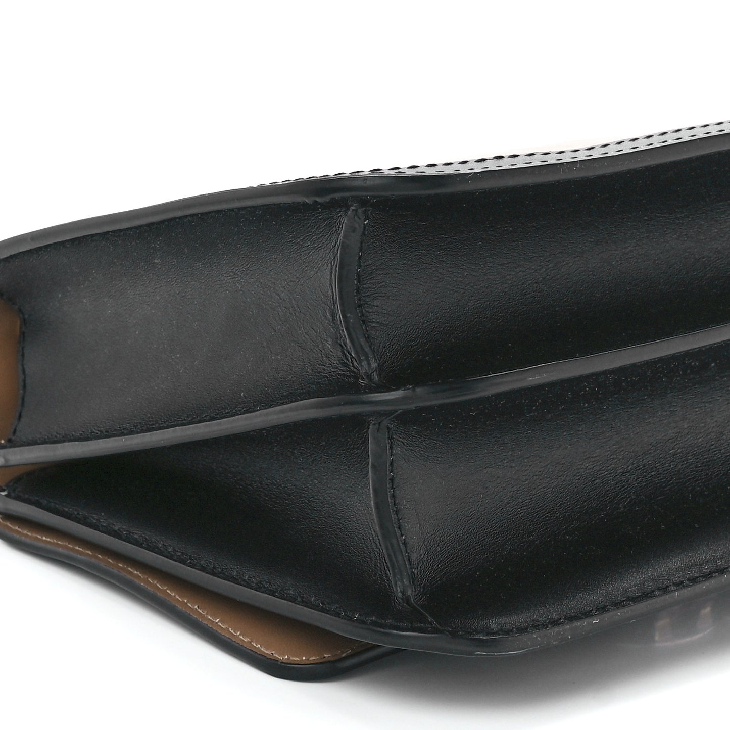 Calfskin Small TB Envelope Clutch Bag Malt Brown