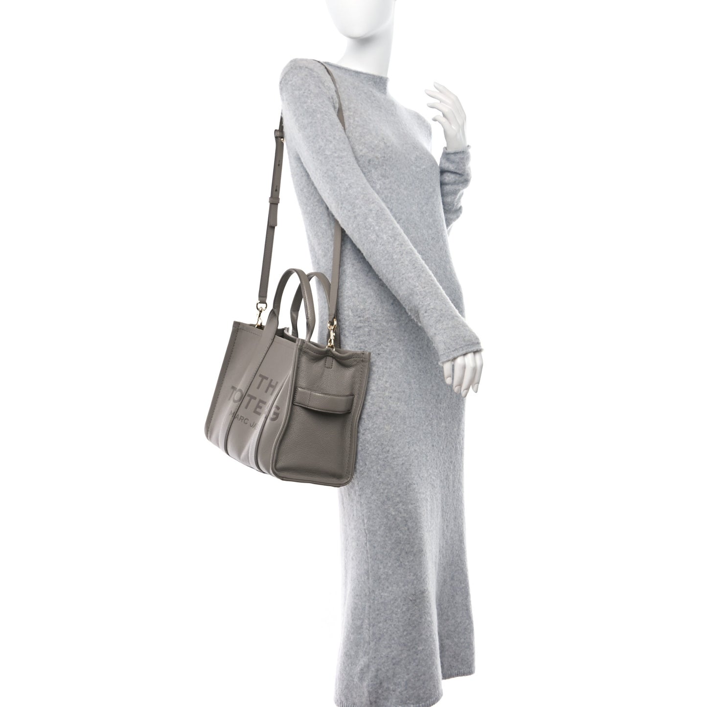 Grained Calfskin Medium The Tote Bag Cement