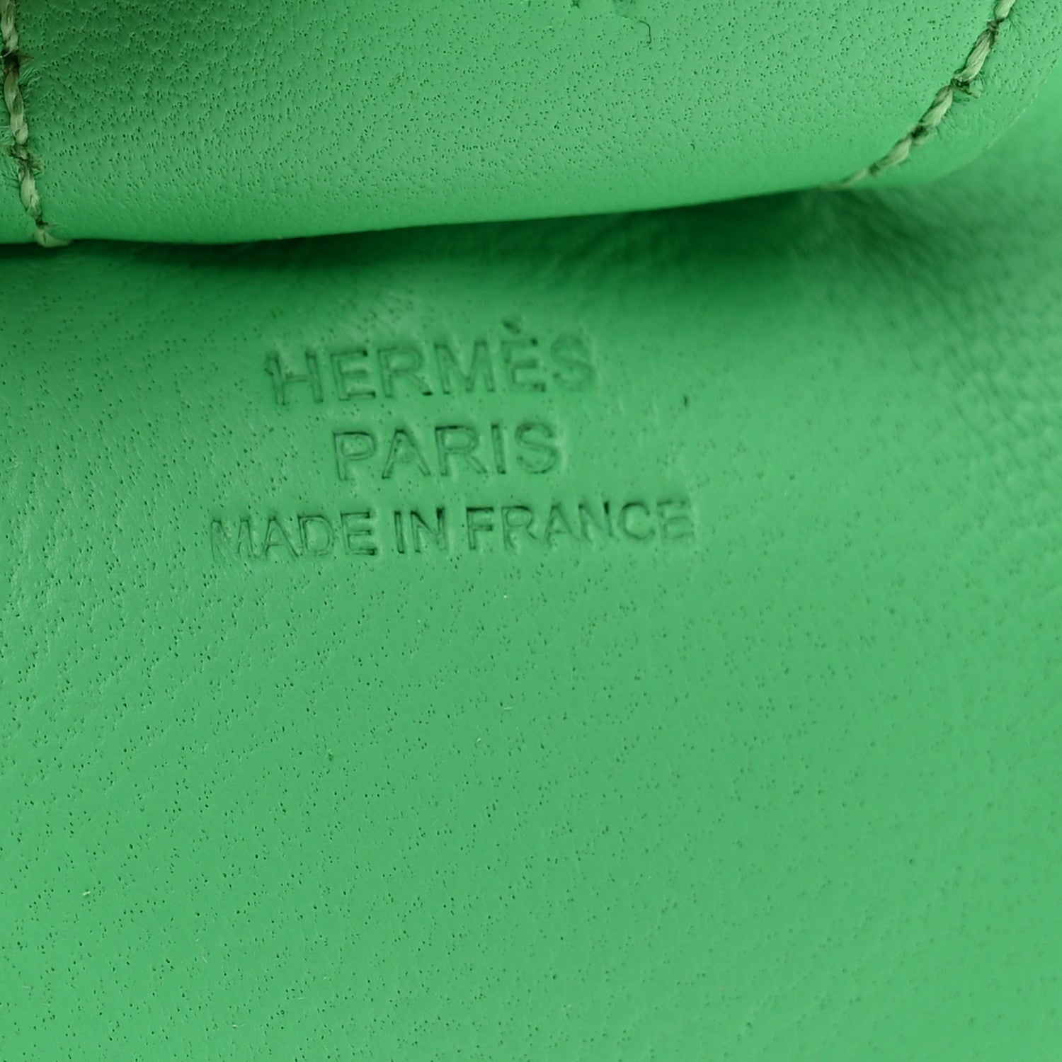 Hermes Milo Lambskin Grigri Rodeo Horse Bag Charm MM Vert Comics 4 of 5