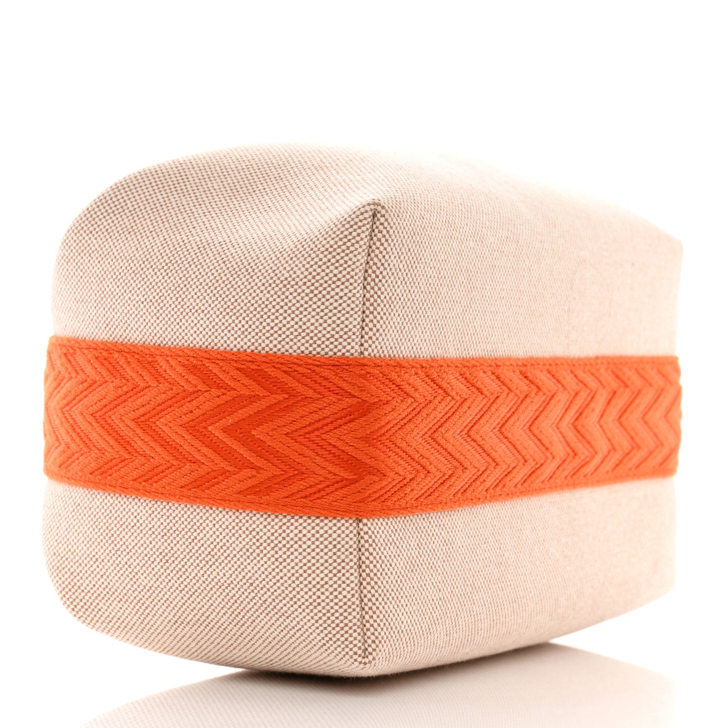 Hermes Canvas Small Bride-A-Brac Pouch Natural Orange 4 of 8