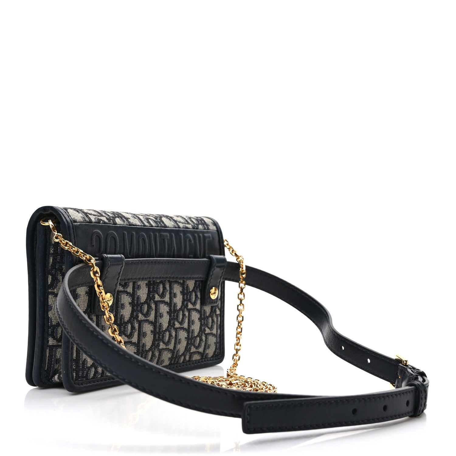 Christian Dior Oblique 30 Montaigne 2-In-1 Pouch Blue 3 of 10
