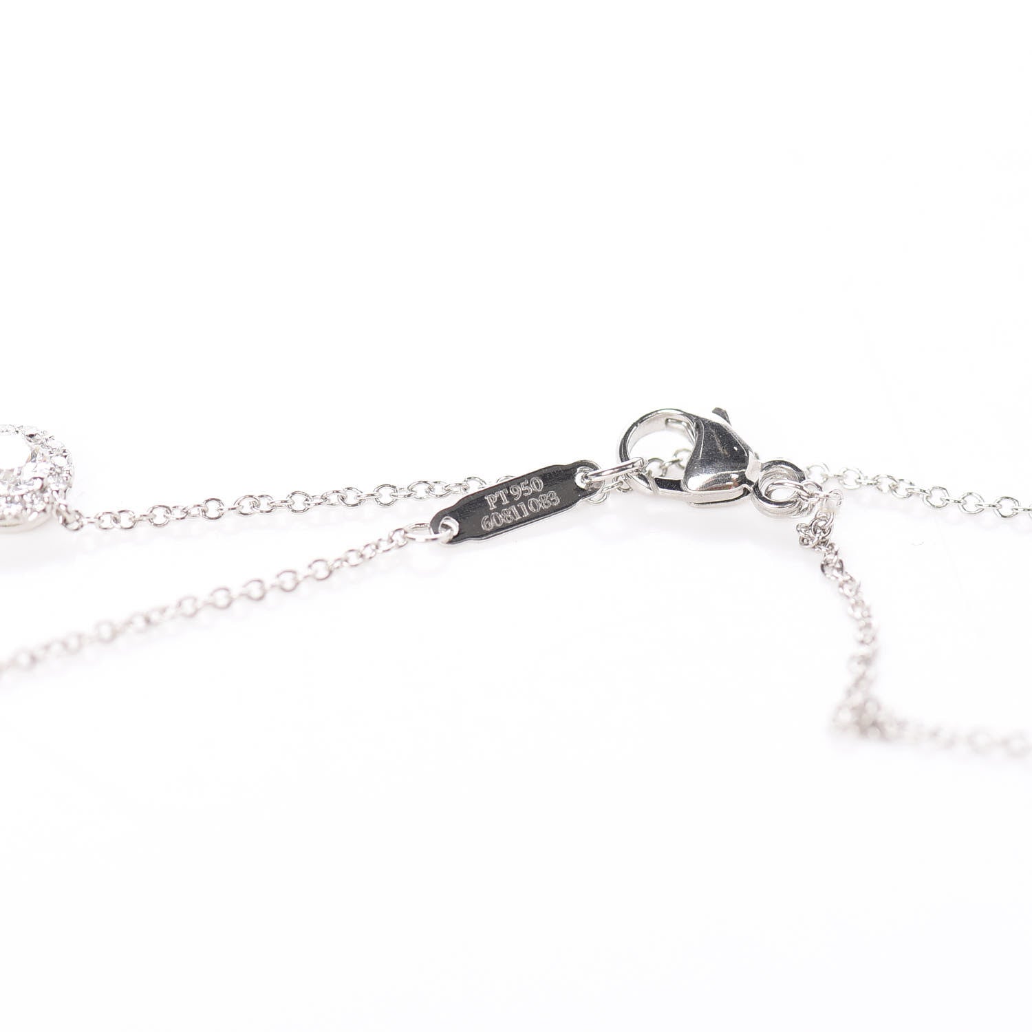 Tiffany Platinum Diamond Small Soleste Pendant Necklace 4 of 6