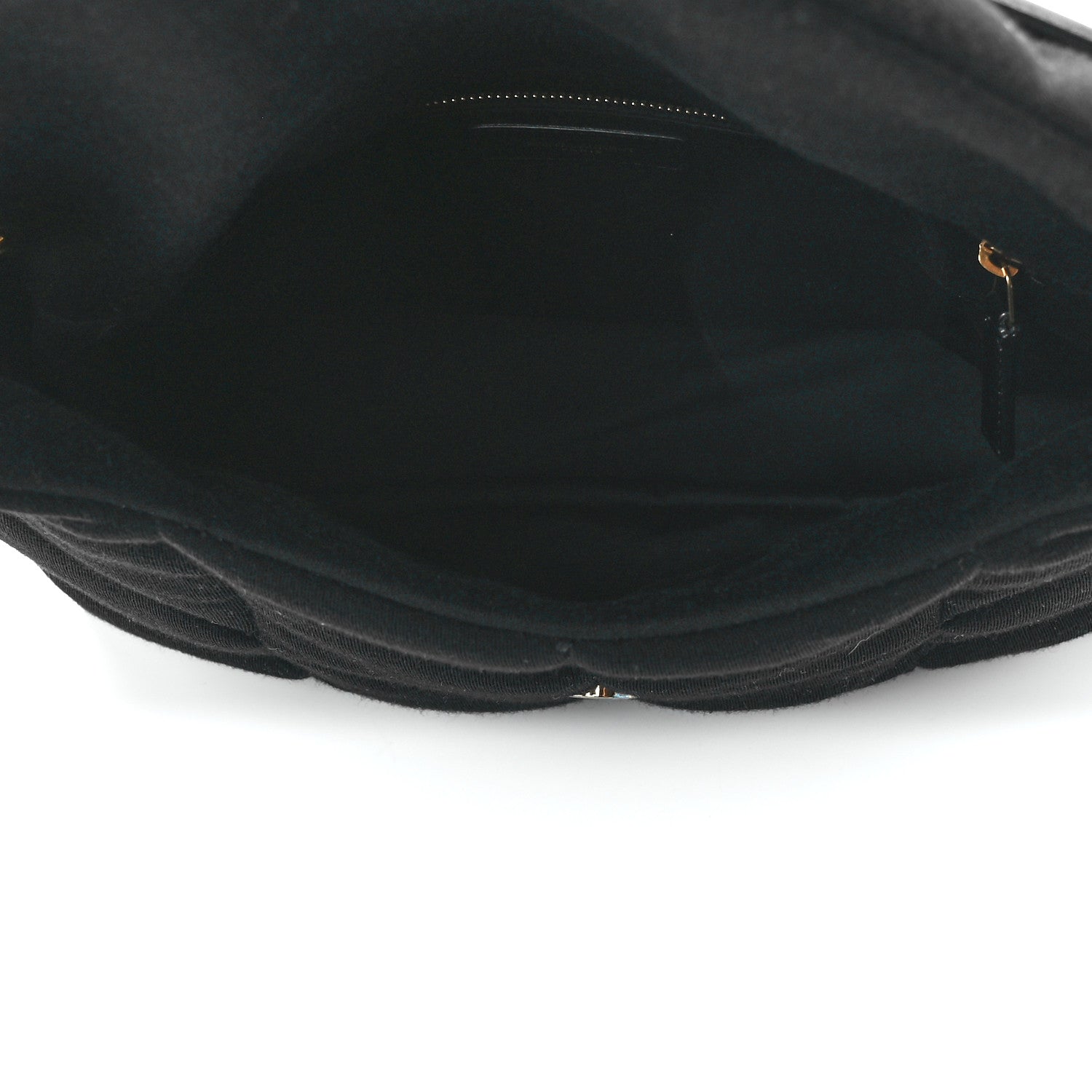 Saint Laurent Wool Jersey Quilted Medium Loulou Puffer Monogram Chain Black 5 of 11