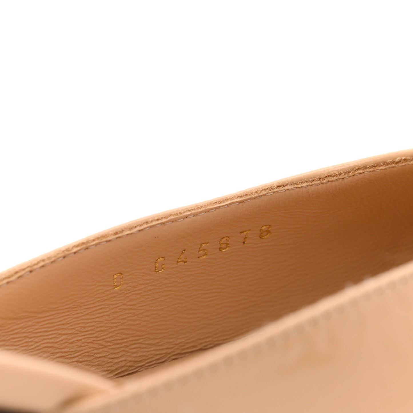Shiny Lambskin CC Cap Toe Mary Janes Pumps 41 Beige Black