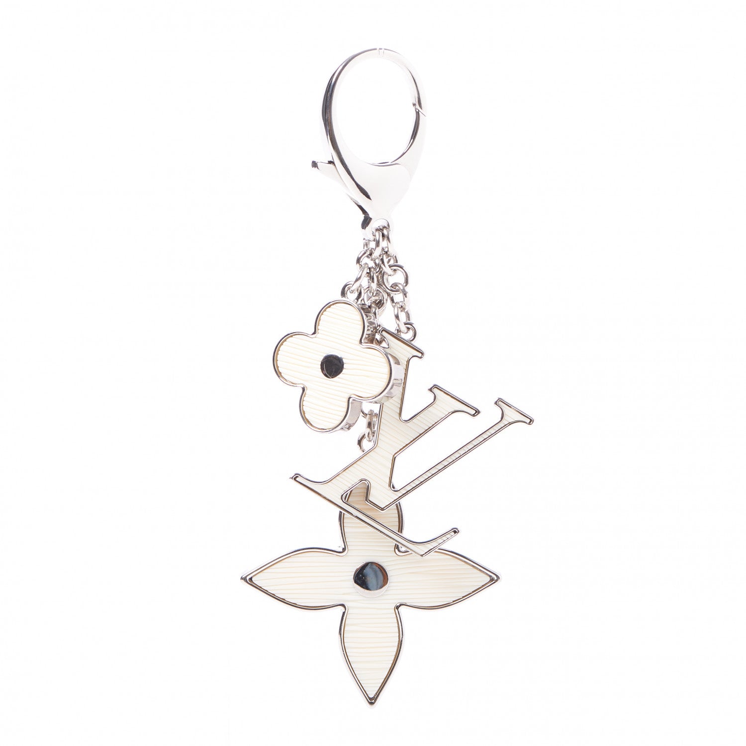 Louis Vuitton Fleur d Epi Bag Charm Ivory 1 of 5