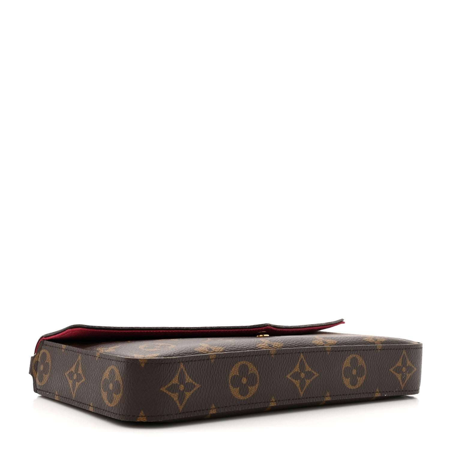 Louis Vuitton Monogram Pochette Felicie Chain Wallet Fuchsia 5 of 19